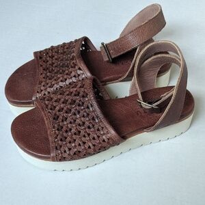 Bed Stu Brisa Platform Ankle Buckle Sandals